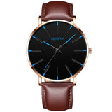 Men's Fashion Ultra Thin Watch Mesh Stainless Steel