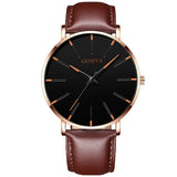 Men's Fashion Ultra Thin Watch Mesh Stainless Steel