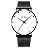 Men's Fashion Ultra Thin Watch Mesh Stainless Steel