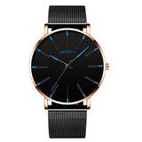 Men's Fashion Ultra Thin Watch Mesh Stainless Steel